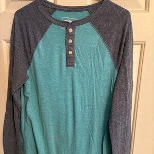 Urban Pipeline Mens Long Sleeve Casual Shirt Size Medium Blue & Gray Colors